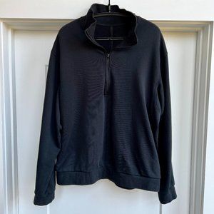 Lululemon French Terry Oversized Half Zip (Large, Black)